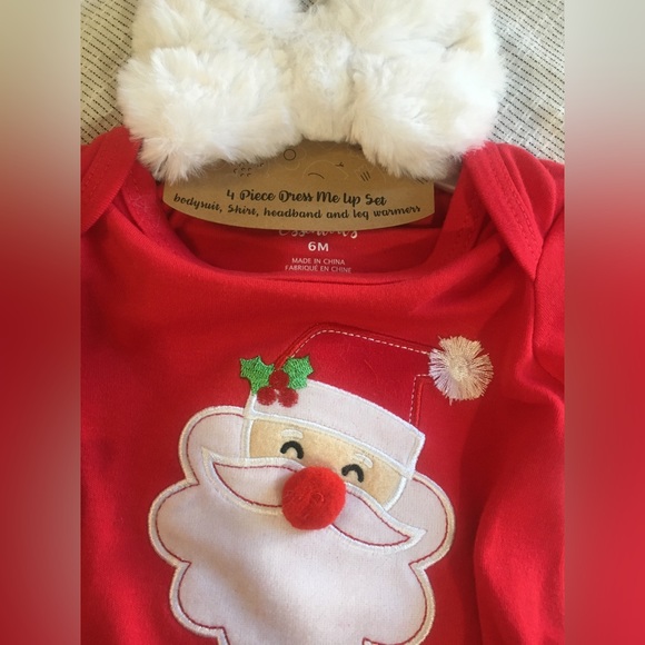 Festive Red Santa Baby Outfit Set - Picture 2 of 4